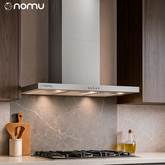 NOMU Campana de Extracción en T 90cm Acero Inoxidable 3 Velocidades