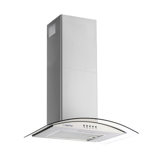 Campana de Extracción Vidrio Templado 60cm Acero Inoxidable NOMU