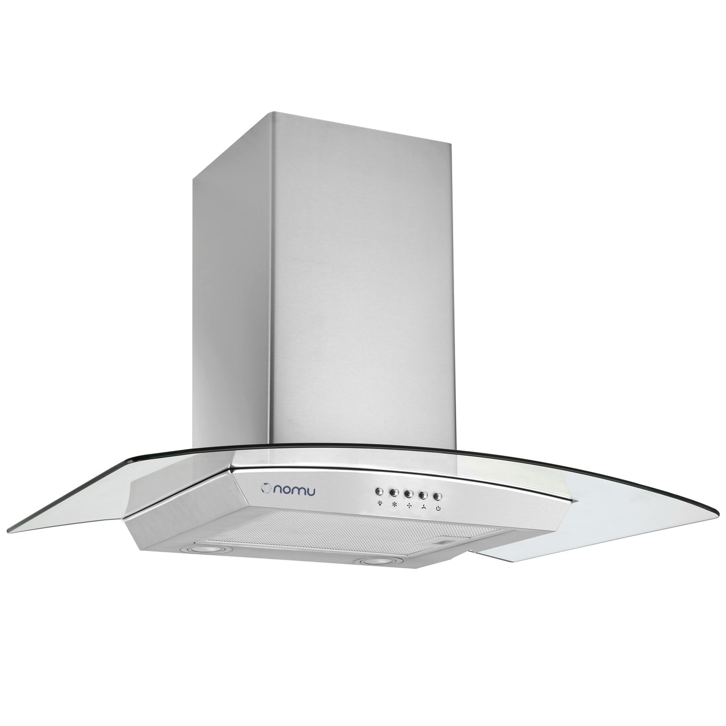 NOMU Campana de Extracción Cristal Curvo 76cm Acero Inoxidable