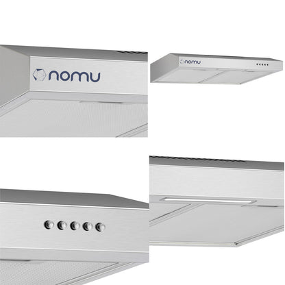 Campana Extractora Para Cocina de Pared Acero Inoxidable 60cm NOMU