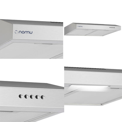 Campana Extractora Para Cocina de Pared Acero Inoxidable 90cm NOMU