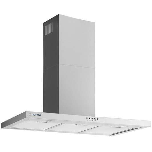 Campana de Extracción en T 76cm Acero Inoxidable 3 Velocidades NOMU